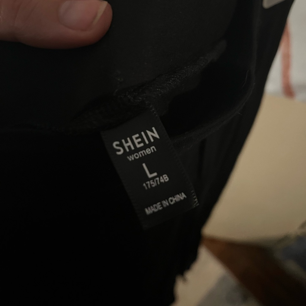 Shein - Black Maxi Slit Skirt Night Out - Picture 8 of 8